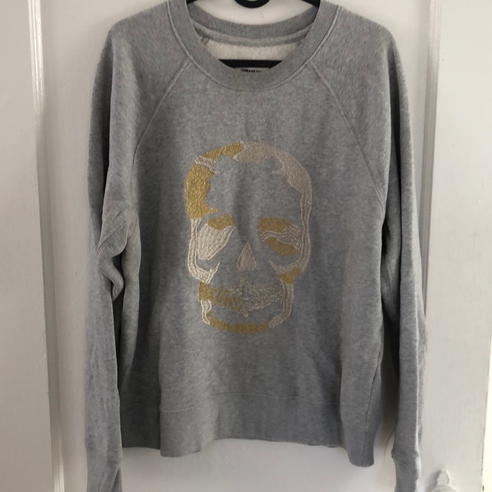 Skull Gray Sweat shirt women’s
